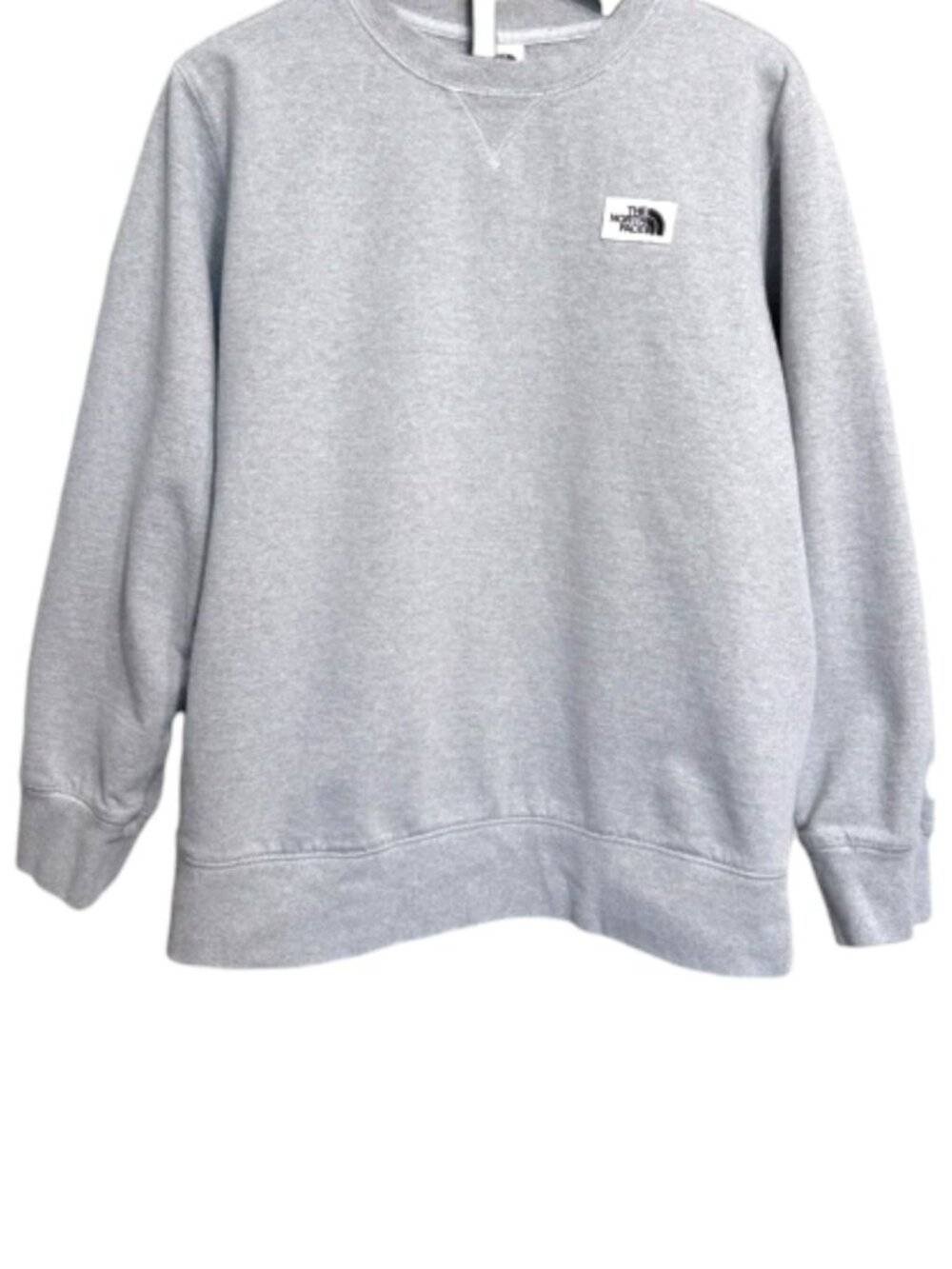 The North Face Heritage Patch Crewneck Sweatshirt Women's XL Gray Fleece Pullove